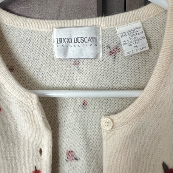 VINTAGE HUGO BUSCATI  2-pc lambswool angora set, dress & cardigan - Picture 6 of 12